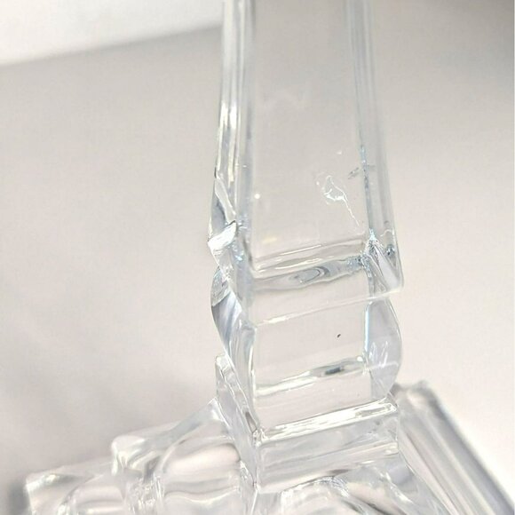 St. George Toscany Classic 8" Crystal Candlesticks Set Fine Lead Crystal Newport - Picture 8 of 8